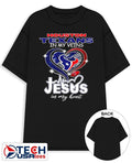 Houston Texans in my veins Jesus in my heart shirt