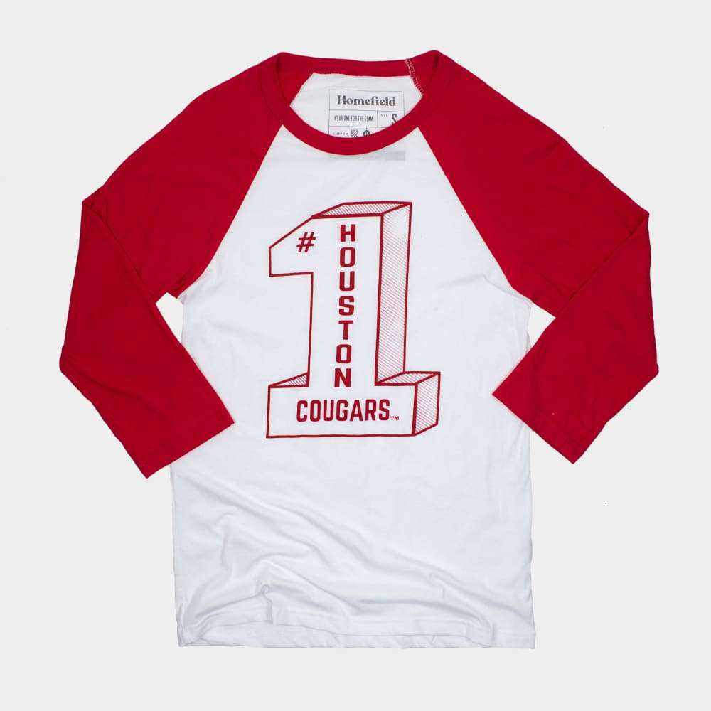 Vintage Houston Cougars #1 Baseball Tee Style001 Hoodie, Sweatshirt | CoreVibeTees.com