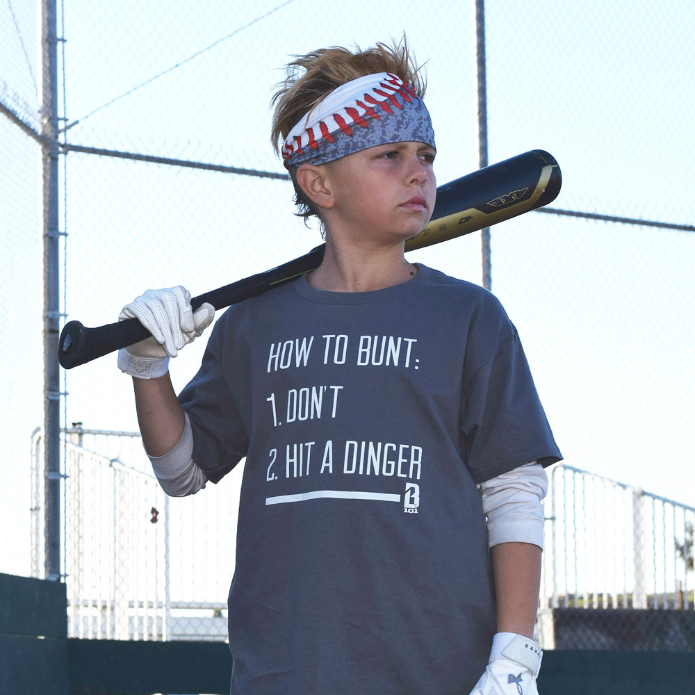 How to Bunt Youth Tee - Gray Hoodie, Sweatshirt | CoreVibeTees.com (Image 2)
