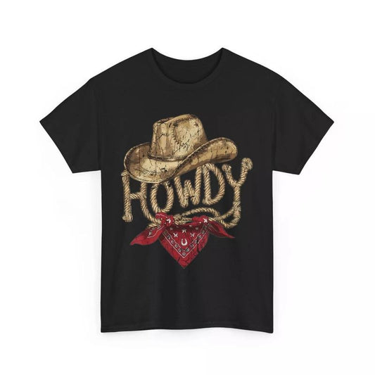 Howdy T-shirt, Cowboy Hat Country Western Shirt, Country Music Shirt, Cowboy Killer Shirt, Boho Shirt, Cowboy Rodeo Tshirt, Country Music Tee Gift Menswear Top