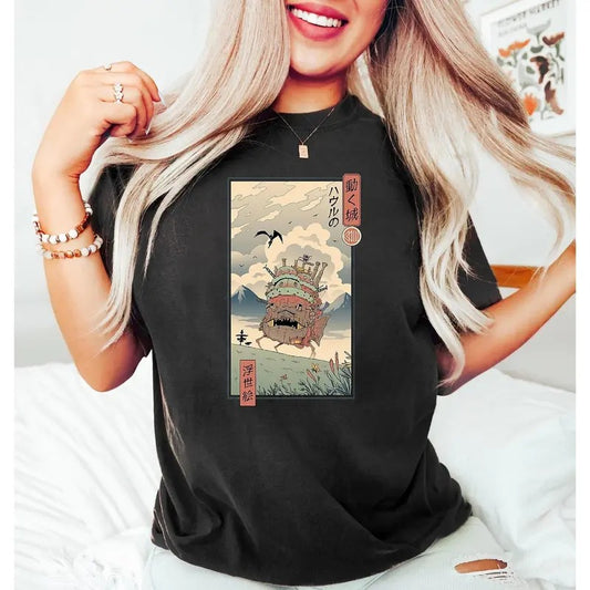 Howl's Moving Castle Shirt, Howl and Sophie T-Shirt, Studio Ghibli Tees, Anime Lover Gifts, Hayao Miyazaki, Totoro Shirt, Howl Moving Castle