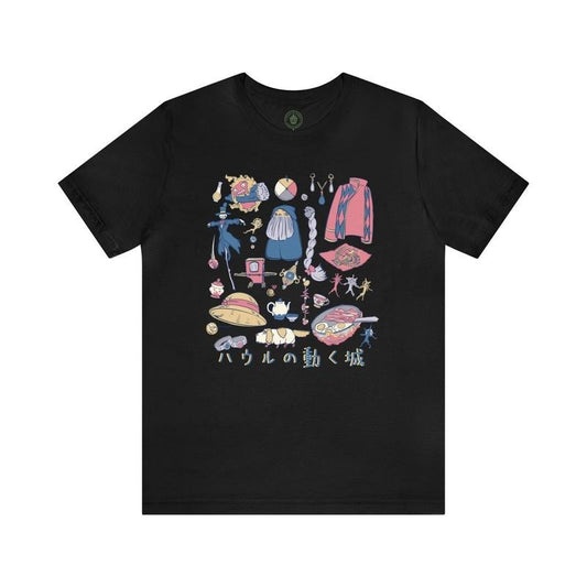 Howls Castle Tee, Anime Tee for Girlfriend, Ghibli Shirt, Kawaii Anime Shirt, Gift for Ghibli Lover, Anime Oversized Shirt for Her