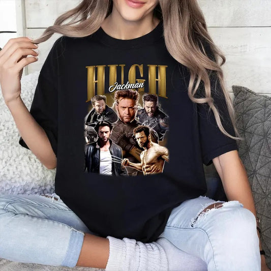 Hugh T Shirt Jackman T Shirt Gift For Woman and Man Unisex T-Shirtstyle{n002}2