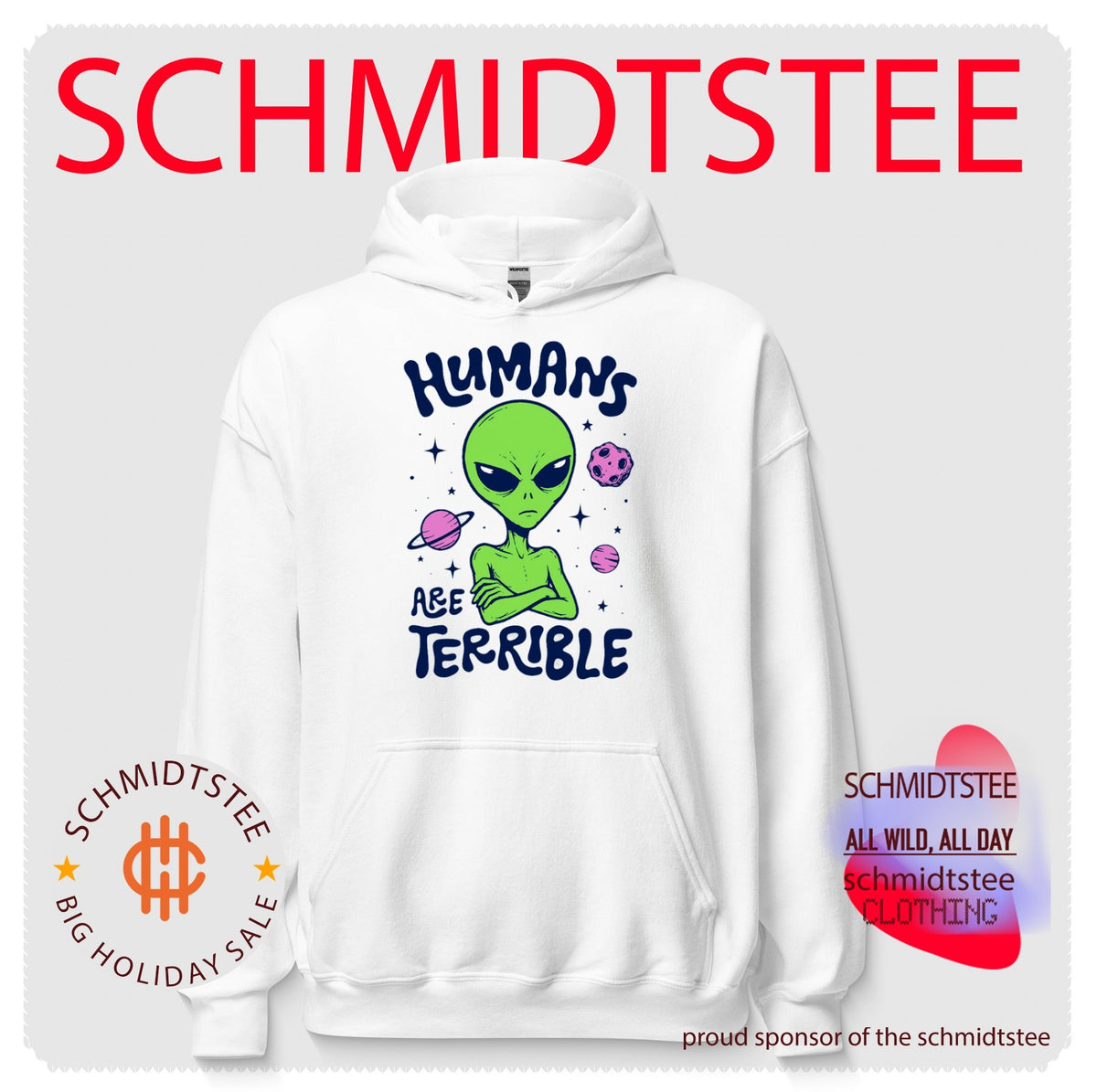 Humans Are Terrible Alien Space ufo extraterrestrial shirt
