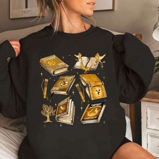 Hunger Games Shirt, Suzanne Collins Book Tee Sweatshirt, Bookish Tee, Reader Shirt, Literary Shirt, Book Lovers Sweatshirt