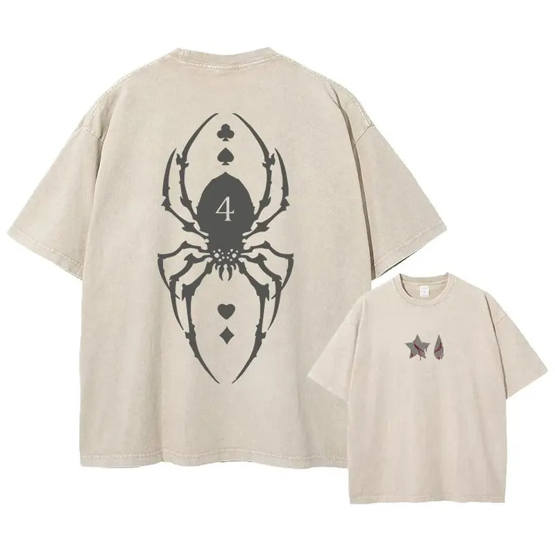 Hunter x Hunter Double-Sided Wash Tee - Spider Hisoka Unisex Shirt - Ultimate Comfort for HxH Anime Lovers - Hisoka x Illumi Fan Gift Shirt