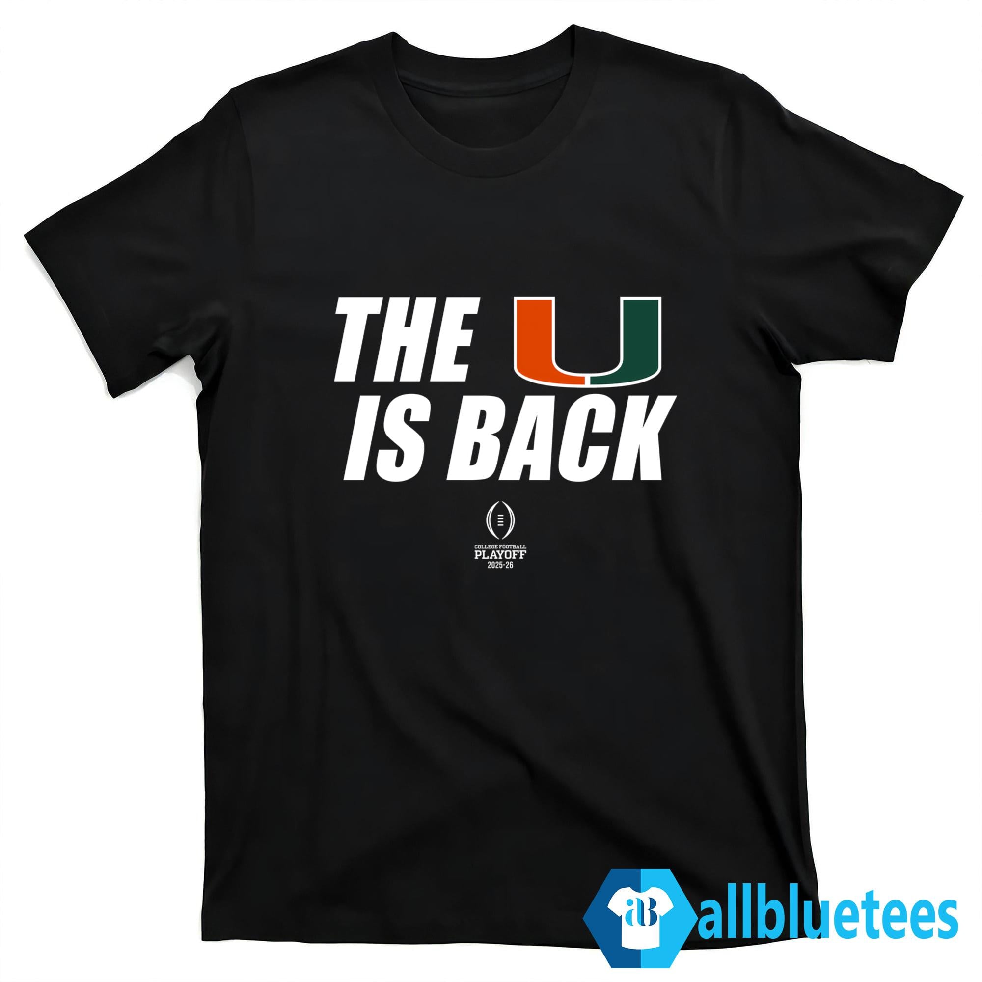 Hurricanes The U Is Back Shirt