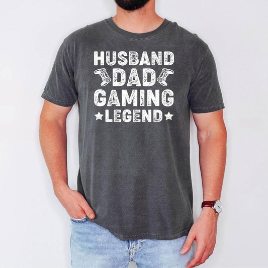 Husband Dad Gaming Legend, Husband Gifts, Gamer Dad Gifts, Retro Gaming Dad Shirt, Gaming Apparel