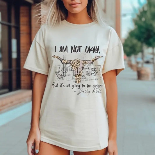 I Am Not Okay JeIIy R0ll Shirt, S0mebody Save Me, Country Music Fans Gift, Western Graphic Tee, Jr American Rock Singer Tee, Unisex T-Shirt, Gifts For Men Women, Short Sleeve Tee Shirt