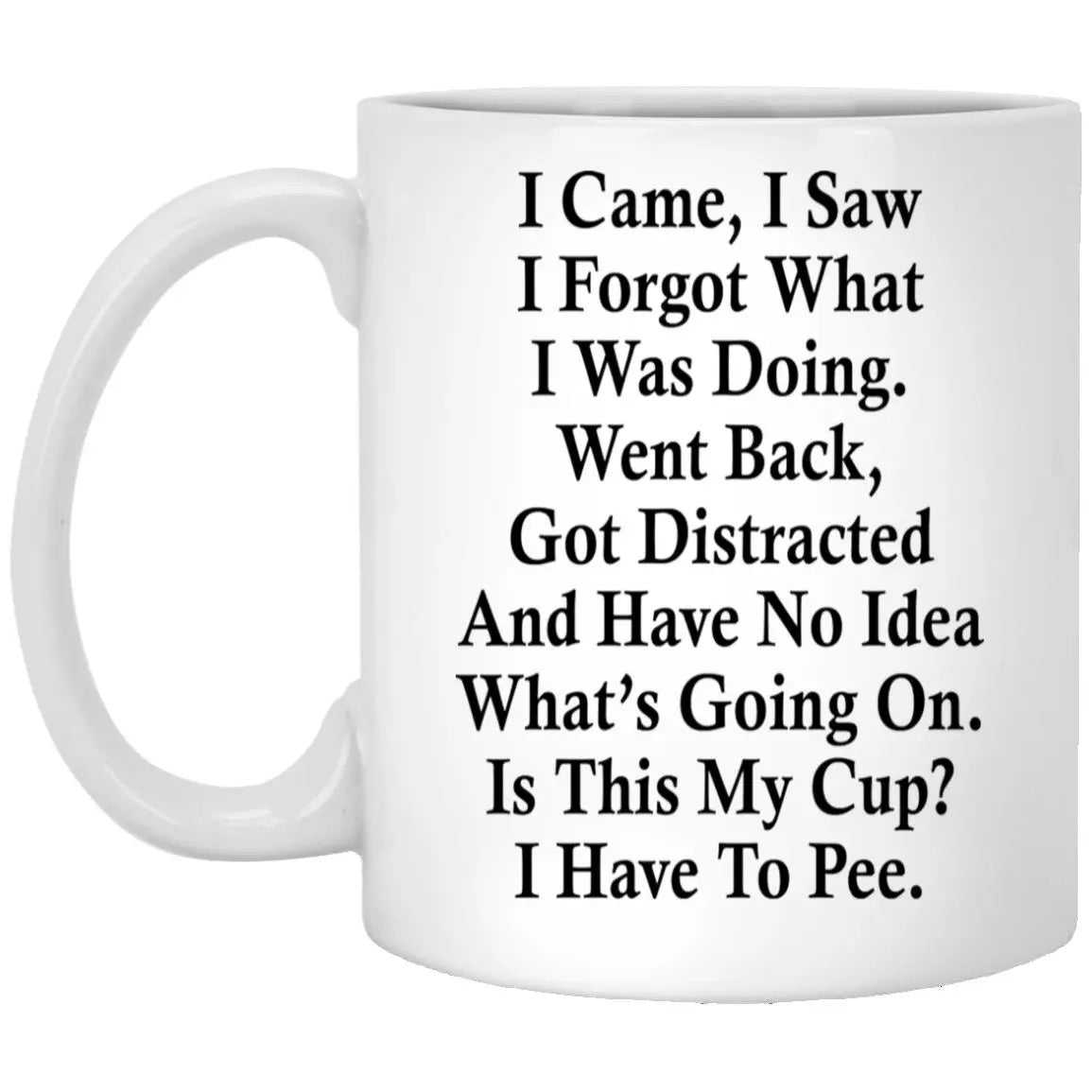 I Came I Saw I Forgot What I Was Doing Went Back Mug