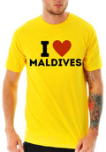 I Love Maldives Yellow T-Shirt Style001 Hoodie, Sweatshirt | CoreVibeTees.com
