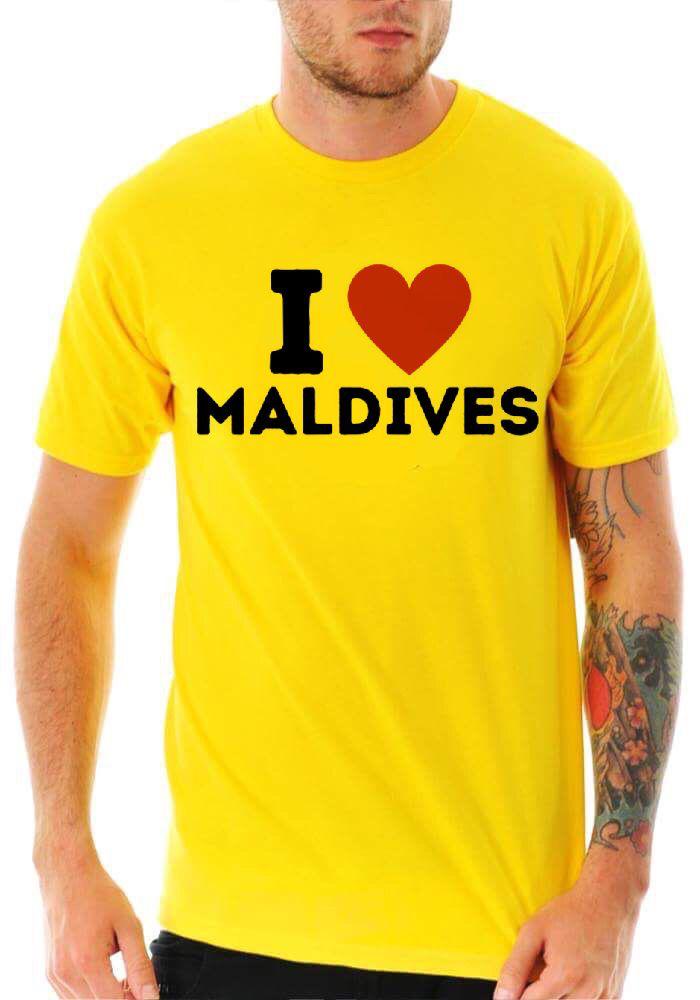 I Love Maldives Yellow T-Shirt Style001 Hoodie, Sweatshirt | CoreVibeTees.com
