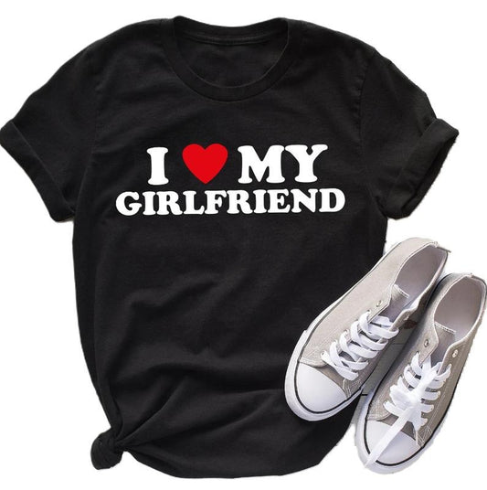 I Love My Girlfriend Shirt, Father's Day Gift, Men's Gifts for Him, Boyfriend Retro T-shirt For Man