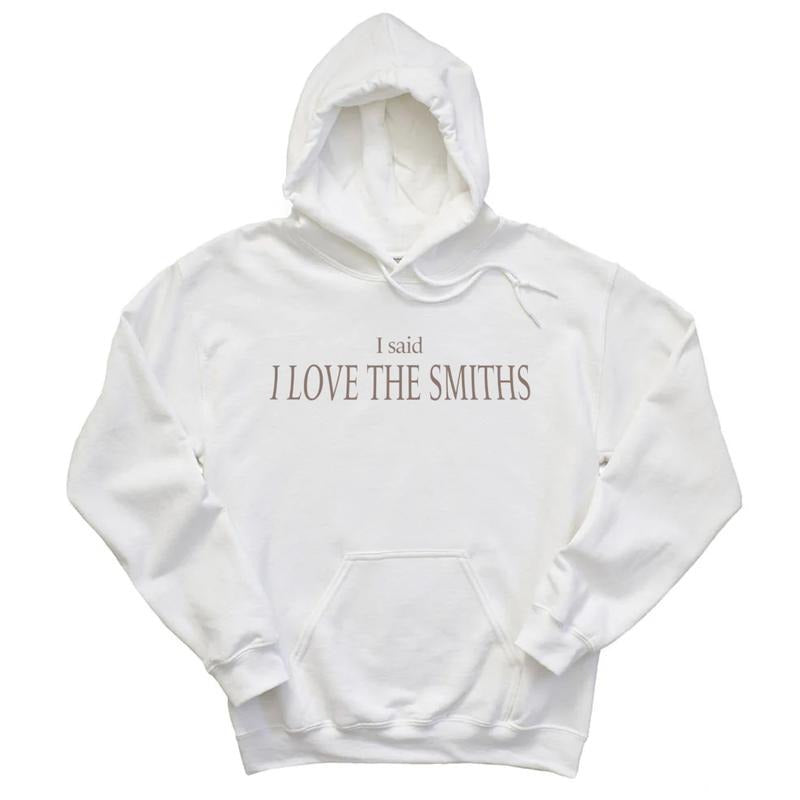 I Love The Smiths Hoodie, It Girl Clothes, Indie Music Fashion, Unisex Sweater Pullover Tee