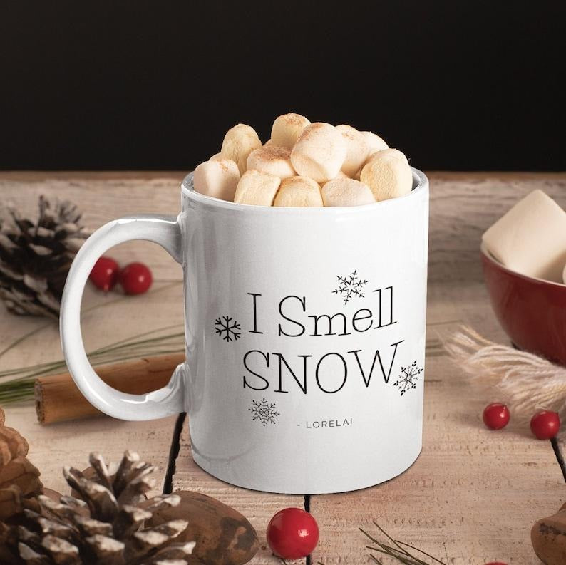 I Smell Snow  Gilmore Mug  Lorelai Gilmore  Rory Gilmore  Gilmore Coffee  Emily Gilmore  Sookie  TV Show Mug  Luke's Diner Mug