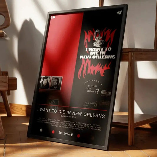 I Want to Die in the New Orleans Poster | Album Cover Poster Prints | Wall Decor Posters | Rap Music Poster