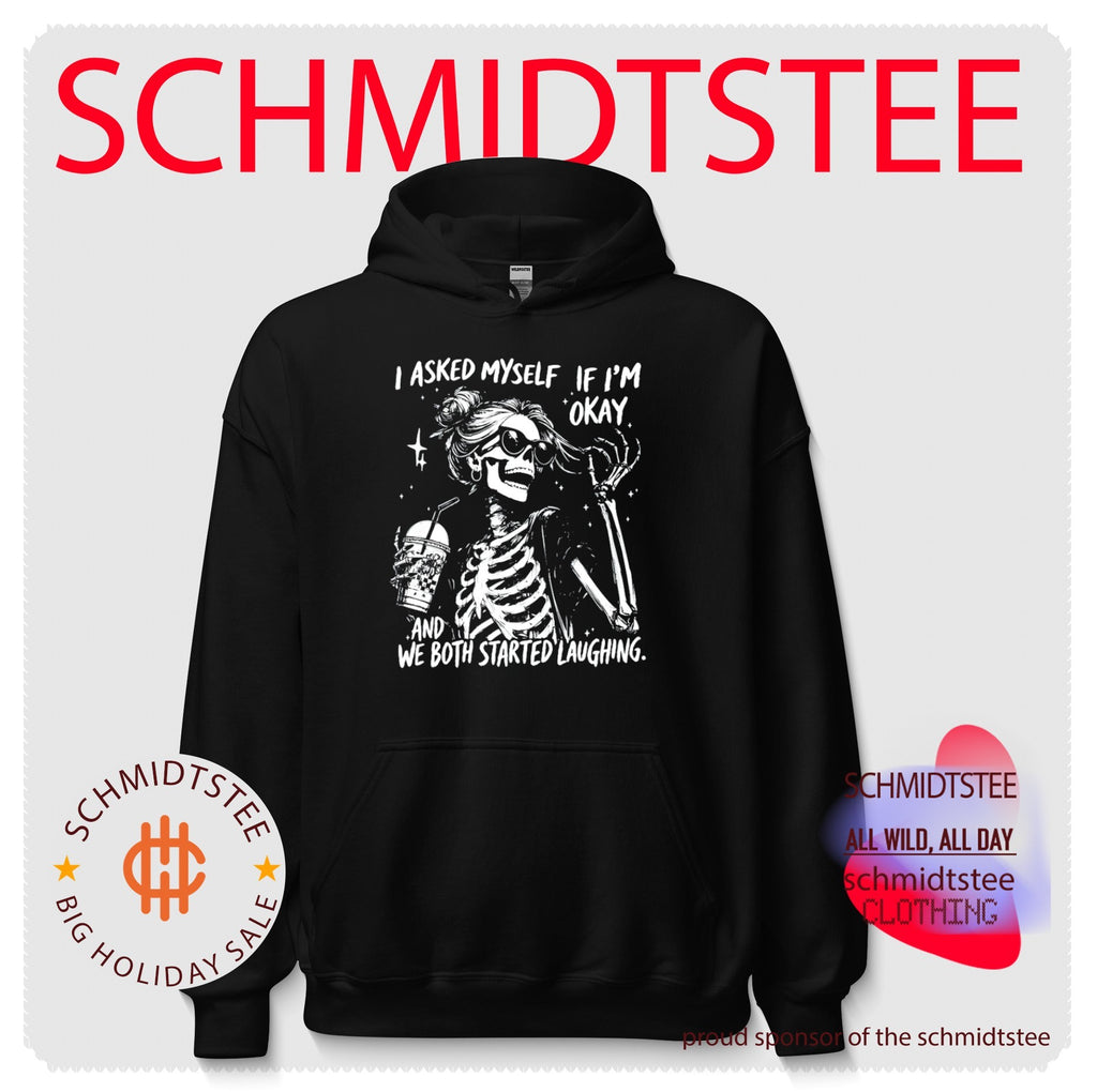 I asked myself if I’m okay and we both started laughing skeleton shirt