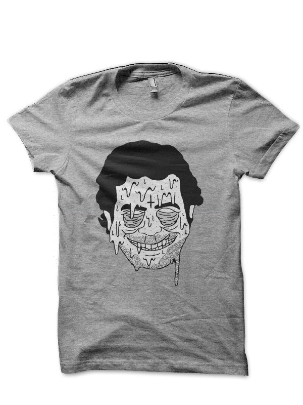 Pablo Escobar Grime Art Grey T-Shirt Hoodie, Sweatshirt | CoreVibeTees.com