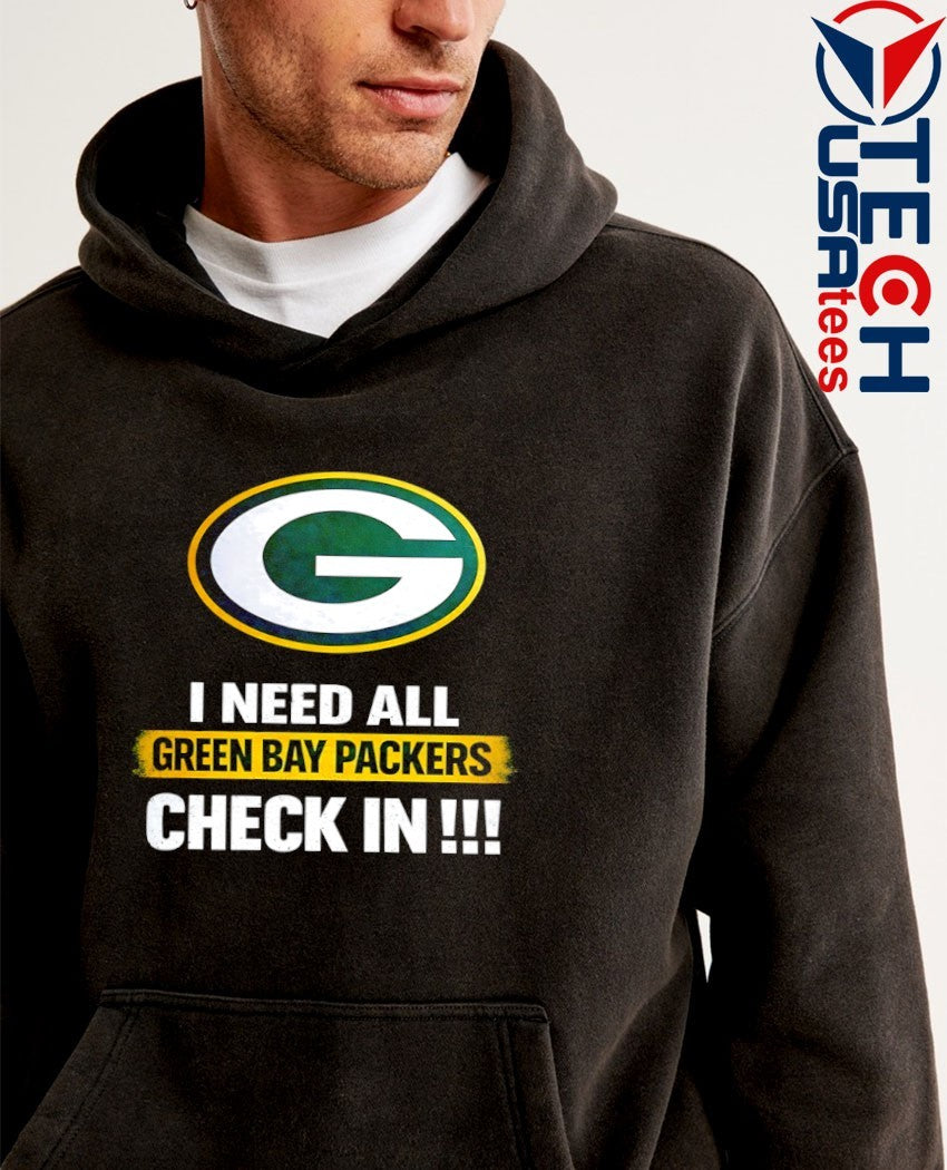 I need all Green Bay Packers check in shirt