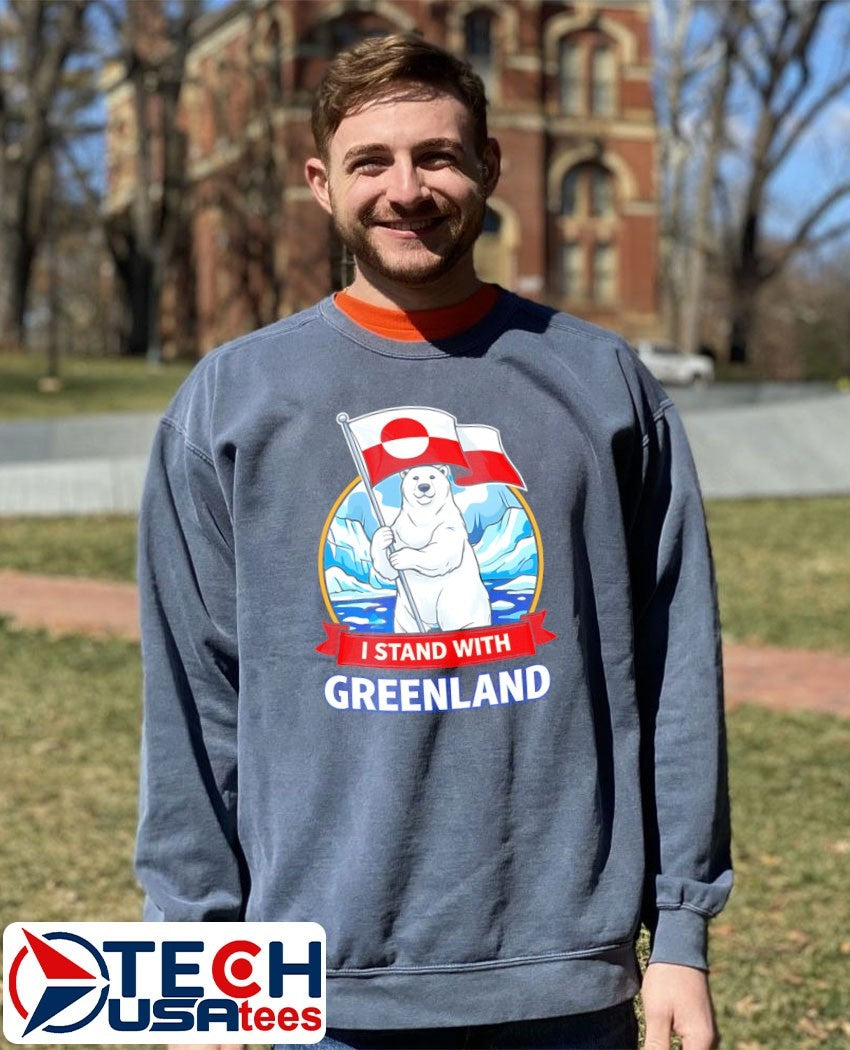 I stand with Greenland Polar Bear flag shirt