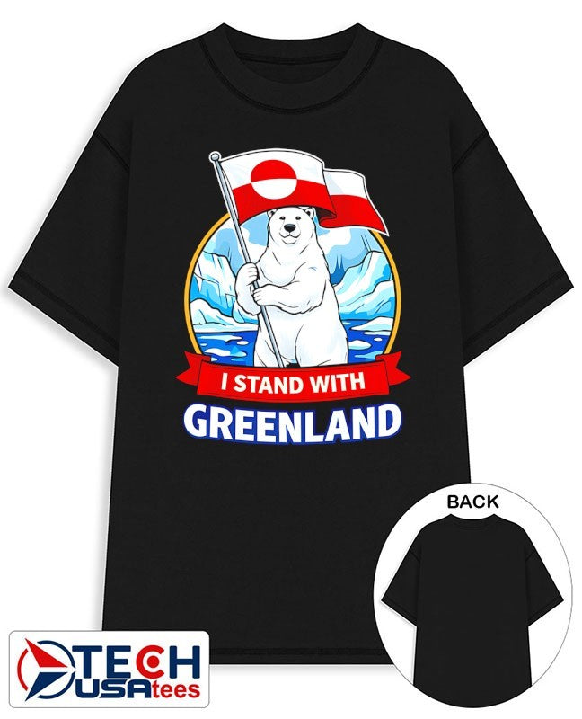 I stand with Greenland Polar Bear flag shirt