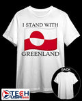 I stand with Greenland flag shirt