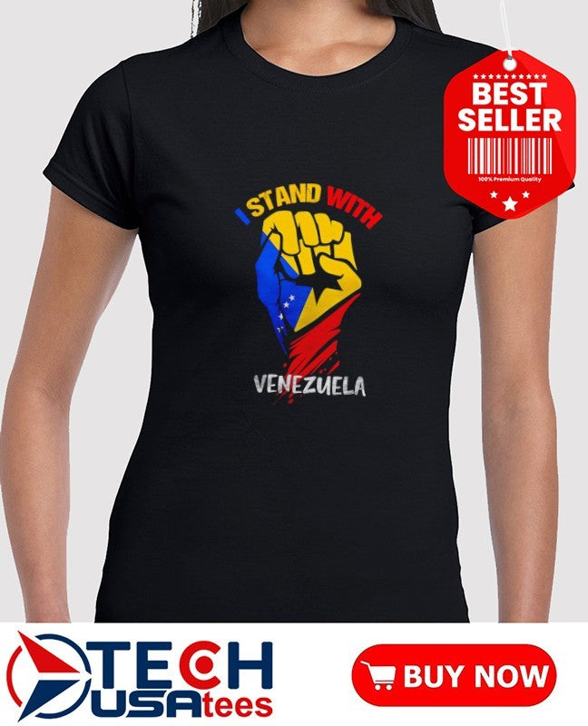 I stand with Venezuela fist hand shirt