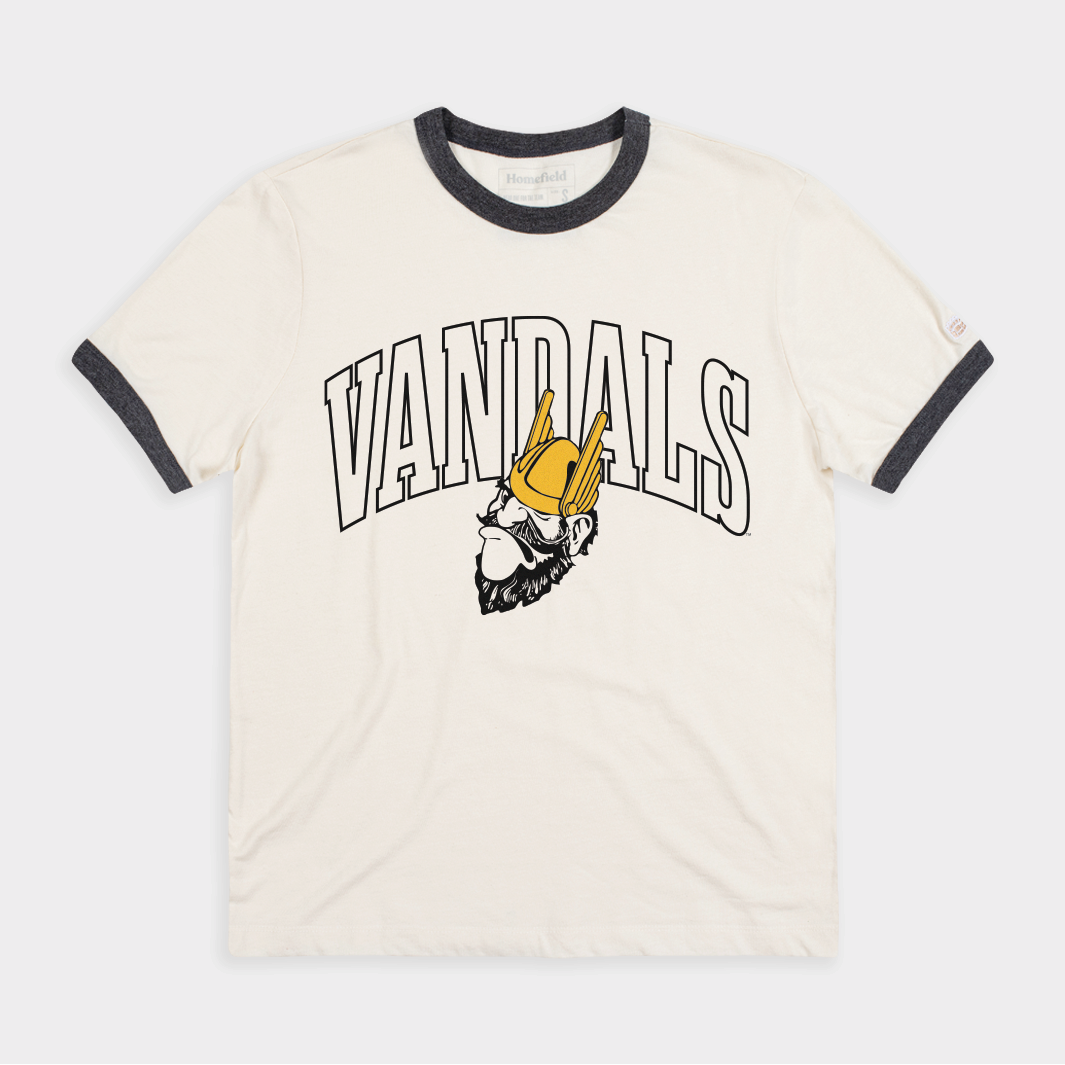 Idaho Vandals Vintage 1940s Logo Ringer Tee Style001 Hoodie, Sweatshirt | CoreVibeTees.com