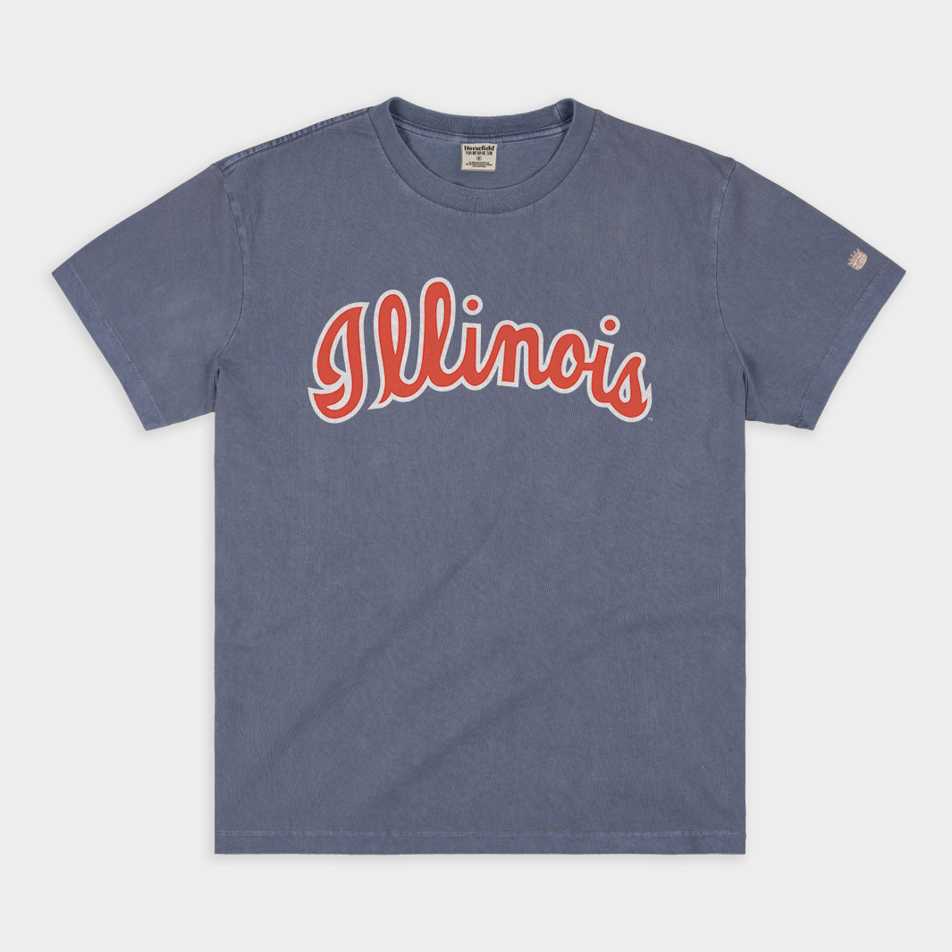 1970s Illinois Basketball Script Vintage Heavyweight Tee Style001 Hoodie, Sweatshirt | CoreVibeTees.com (Image 1)