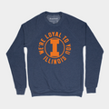 Illinois Loyalty Vintage Crewneck Sweatshirt Style001 T-Shirts, Hoodie | CoreVibeTees.com