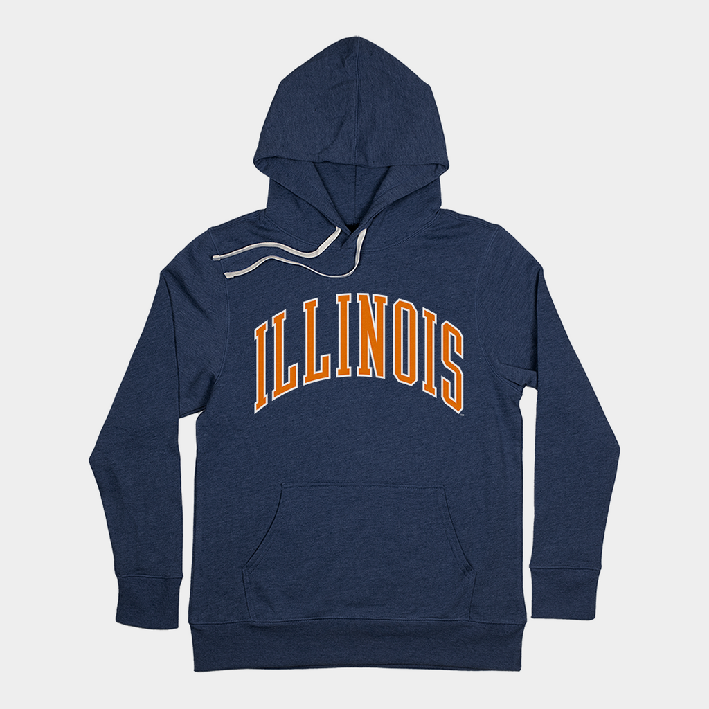 Illinois Classic Collegiate Hoodie Style001 T-Shirts, Sweatshirt | CoreVibeTees.com (Image 1)