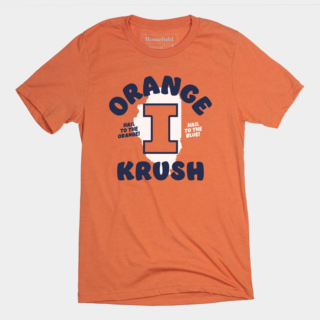 University of Illinois Orange Krush Tee Hoodie, Sweatshirt | CoreVibeTees.com