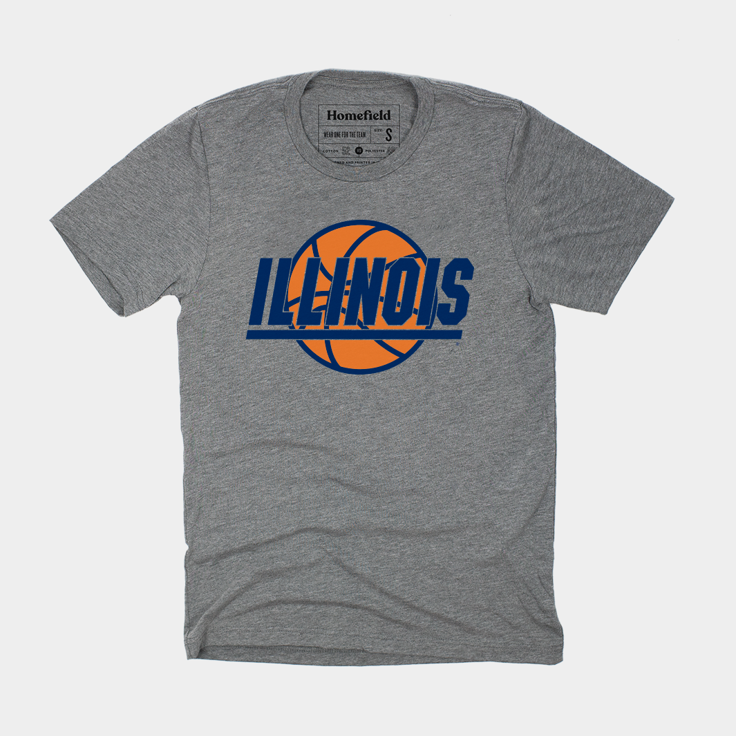University of Illinois Vintage Basketball Tee Hoodie, Sweatshirt | CoreVibeTees.com