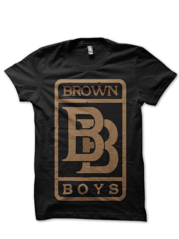 Brown Boys Black Tee Hoodie, Sweatshirt | CoreVibeTees.com