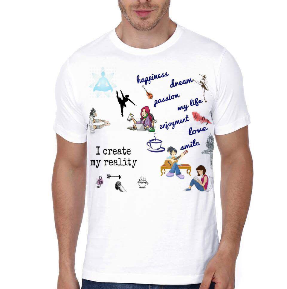 I Create My Reality White T-Shirt Hoodie, Sweatshirt | CoreVibeTees.com
