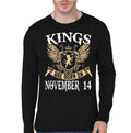 Kings Are Born On November Black T-shirt Hoodie, Sweatshirt | CoreVibeTees.com