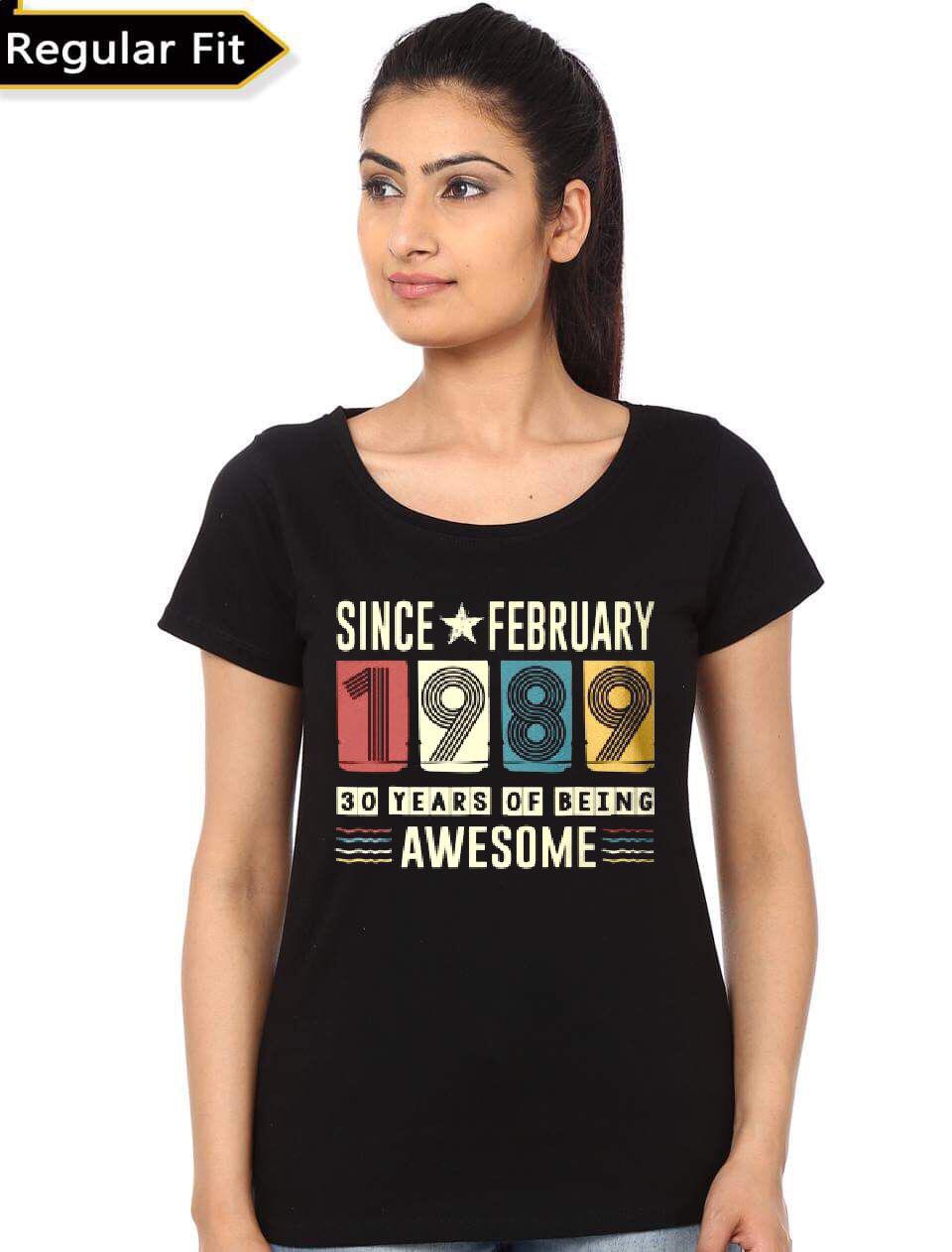 Since February 1989 Girlâ€™s Black T-Shirt Hoodie, Sweatshirt | CoreVibeTees.com