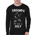 Legends Are Born In July Dimebag Darrell Black Full Sleeve T-Shirt Hoodie, Sweatshirt | CoreVibeTees.com
