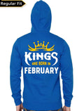 Kings Are Born In February Blue Hoodie T-Shirts, Sweatshirt | CoreVibeTees.com