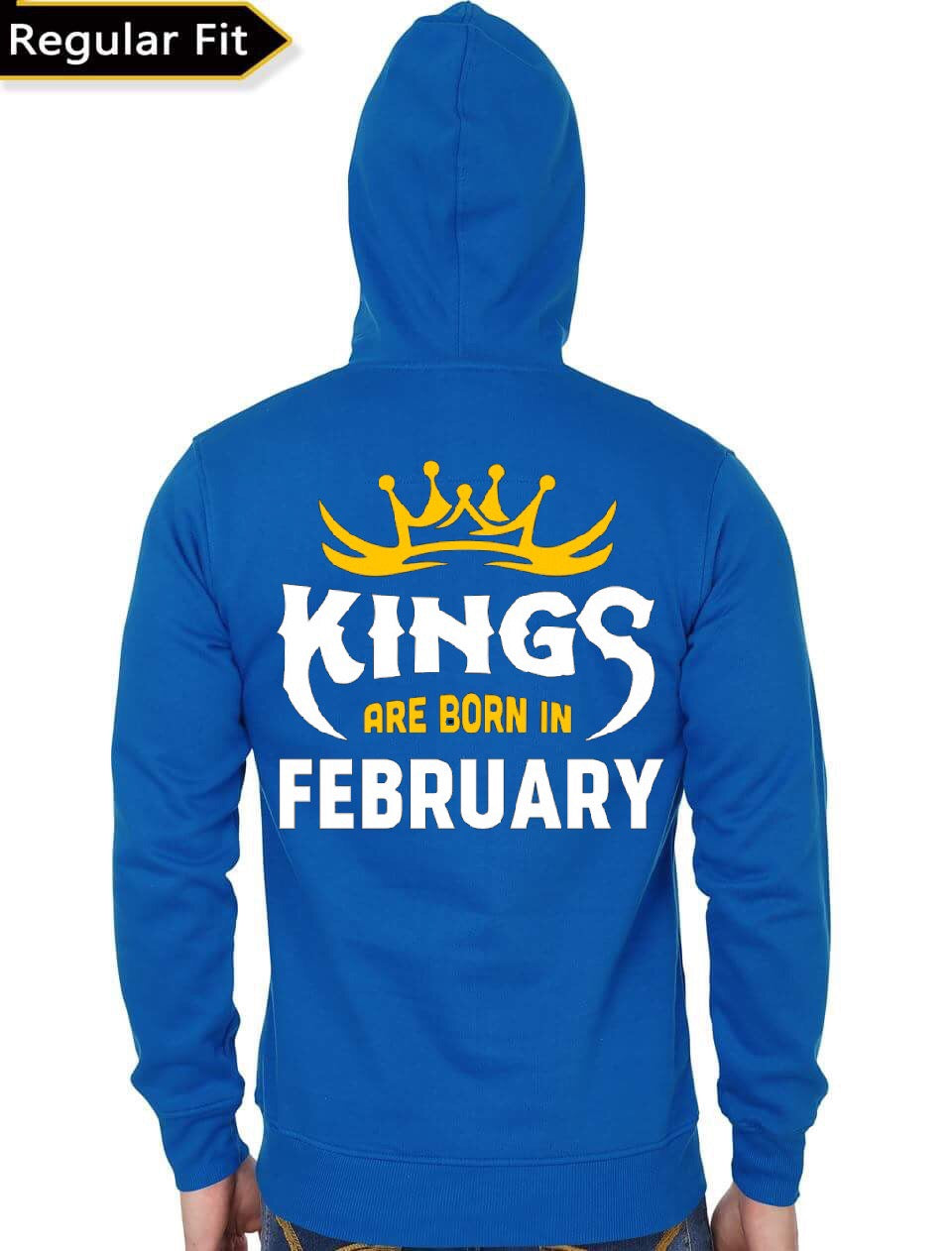 Kings Are Born In February Blue Hoodie T-Shirts, Sweatshirt | CoreVibeTees.com