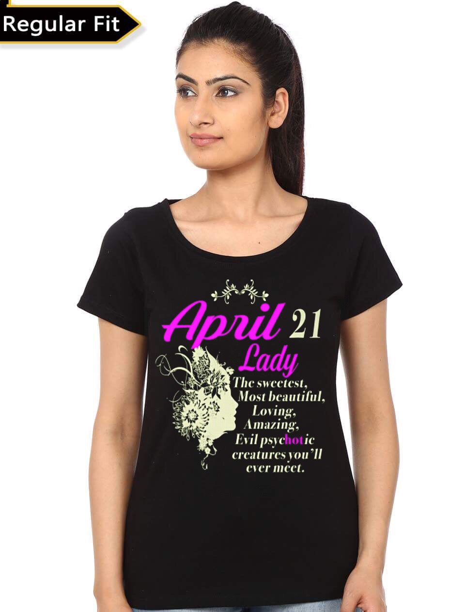 April 21 Girls Black T-Shirt Hoodie, Sweatshirt | CoreVibeTees.com