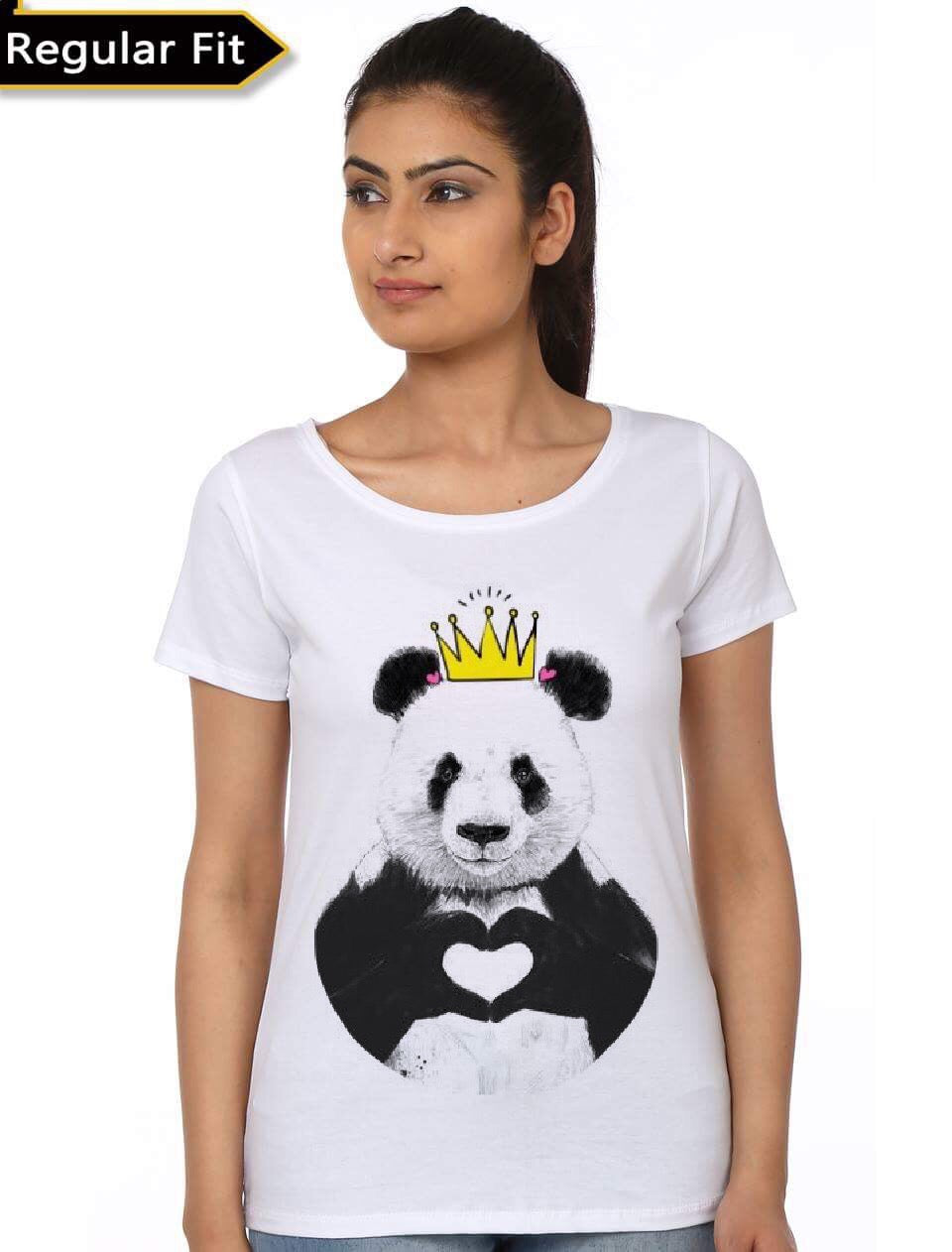 Cute Panda White Girls T-Shirt Hoodie, Sweatshirt | CoreVibeTees.com