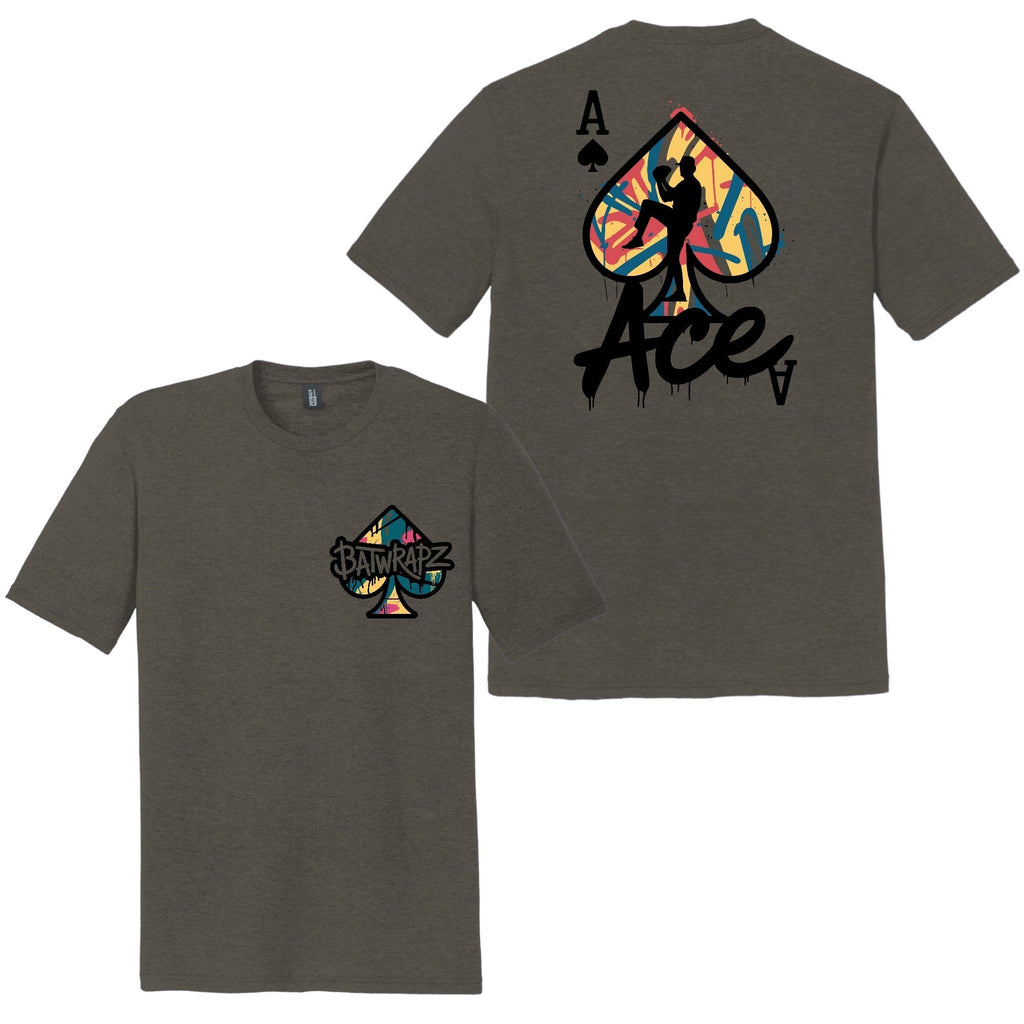 BatWrapz "The Ace" Youth Tee - Gray Hoodie, Sweatshirt | CoreVibeTees.com (Image 1)