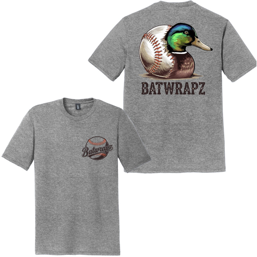 BatWrapz "Duck Down Baseball" Youth Tee - Grey Hoodie, Sweatshirt | CoreVibeTees.com (Image 1)