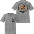 BatWrapz "Diamond to Deer Stand" Adult Tee - Gray Hoodie, Sweatshirt | CoreVibeTees.com (Image 1)
