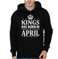 Kings Are Born In April Black Hoodie T-Shirts, Sweatshirt | CoreVibeTees.com
