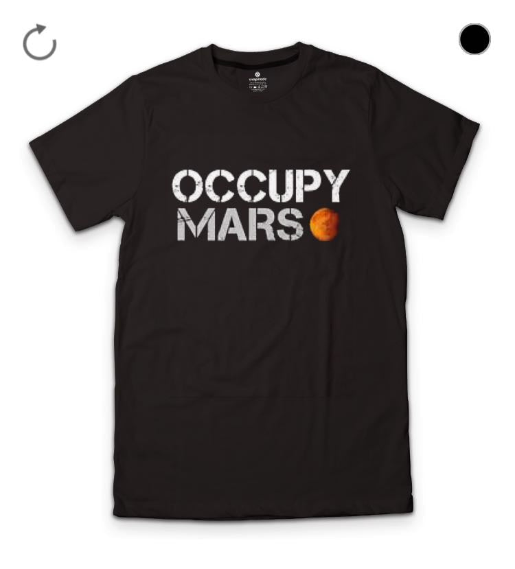 Occupy Mars Black T-Shirt Hoodie, Sweatshirt | CoreVibeTees.com
