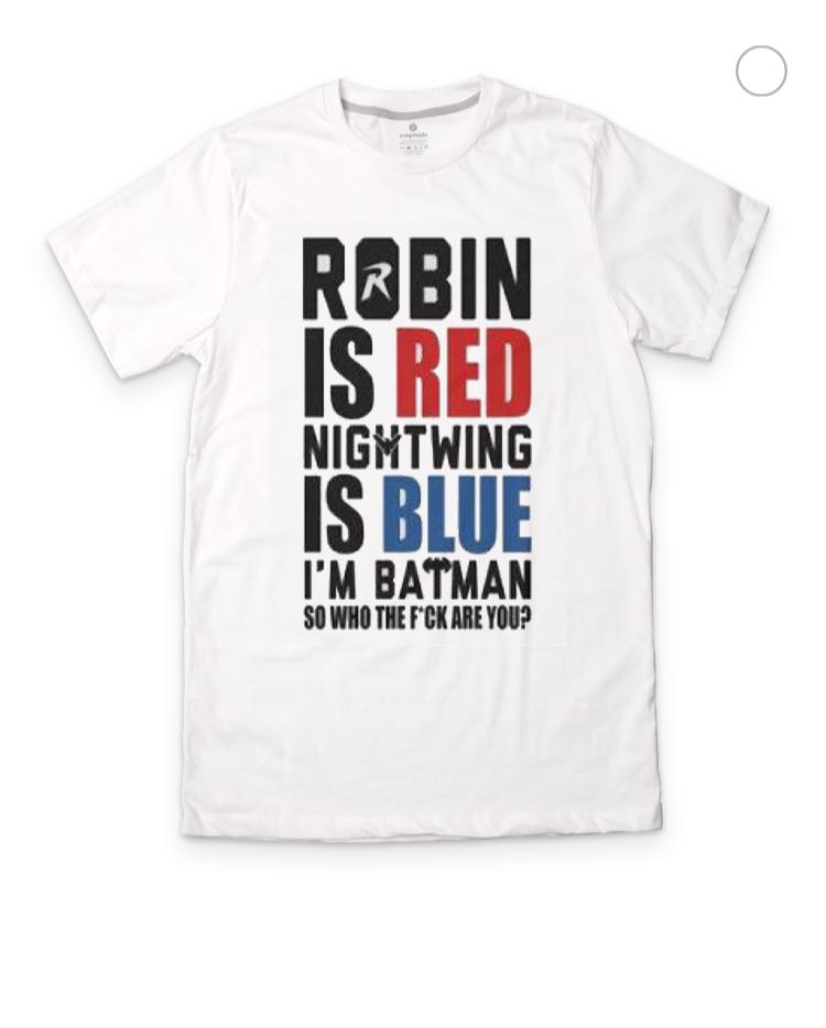 Robin Is Red Nightwing Is Blue T-Shirt Hoodie, Sweatshirt | CoreVibeTees.com