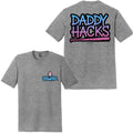 BatWrapz "Daddy Hacks" Adult Tee - Gray Hoodie, Sweatshirt | CoreVibeTees.com (Image 1)