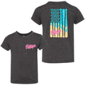 BatWrapz "Baseball Ice Cream Flag" Youth T-Shirt - Gray Hoodie, Sweatshirt | CoreVibeTees.com (Image 1)
